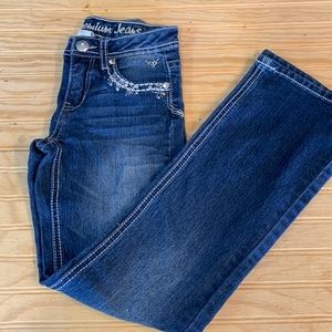 Girls 12 slim bootcut jeans.